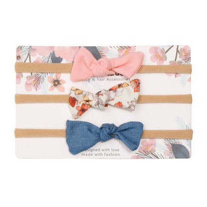 Baby Girls Headband Infant Elastic Headwear Kids Hair Accessories Bow Set For Baby Girls