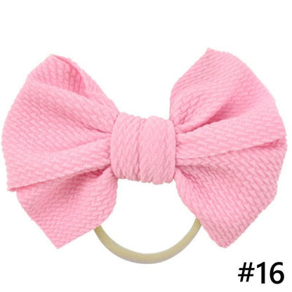 Headband Bow Girl Headbands Nylon Elastic Hair Accessories Photography Props For Baby Girls In Elegant Design
