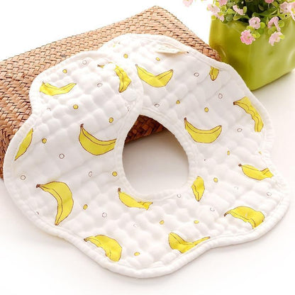 Unisex 360 Degree Rotation 8 Layers Gauze For Baby Kids Burp Cloth For Newborn Infant Saliva Towel