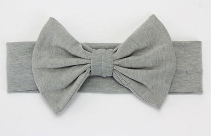 Headband Knitted Cotton Children Girls Elastic Bow Hair Bands Turban for girl Headbands
