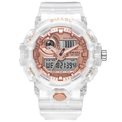 Sport Digital Watch for Men and Woman With Luminous Dual Time Waterproof 5 Bar Modern Men's Military Wristwatch WIth Night Mode