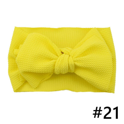 Baby Girls Headband Big Bow Hair Band Kids Adjustable Head Wrap Turban Infant Hair Accessories