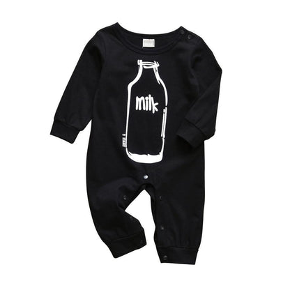 Newborn Baby Rompers Pajama Cotton Cute Letter I Love Daddy and Mummy Long Sleeve rompers Clothes For Baby Kids