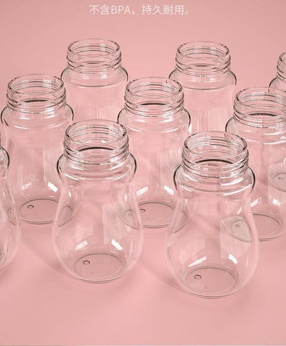 Modern Glass Baby Bottle Straw Drop-resistant Water Drink Bottles for Baby Milk Bottle for a Child