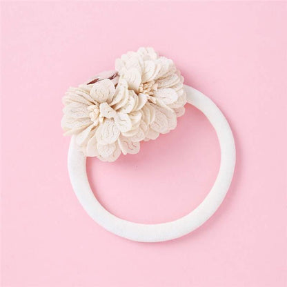 ILuxury Handmade Infant Child Hair Band Three-dimensional Alloy Rhinestone Crown Headdress  Elastic Headband Turban For Baby Girls