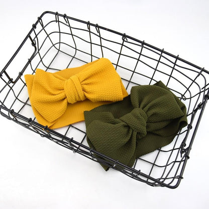 Baby Girls Headband Big Bow Hair Band Kids Adjustable Head Wrap Turban Infant Hair Accessories