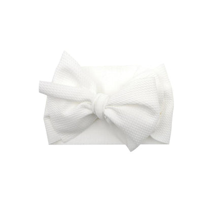 Baby Girls Headband Toddler Big Bow Hairband Cute Solid Stretch Turban For Baby Girls