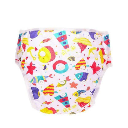 Baby Reusable Swimming Diapers Cartoon Swimwear Children Adjustable Summer Nappy Pants Diaper for Babies