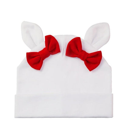 Baby Girl Hat Rabbit Ear Hat For Girls Cotton Bow Knot Children's Cap Toddler Kids Hats Cartoon Hats