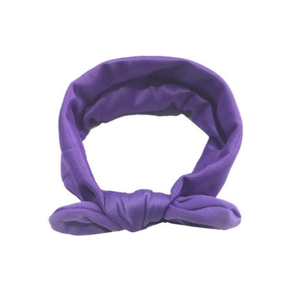 Baby Solid Bowknot Hairband Cute Soft Head Elastic Headband Princess Cute Headband Headwear Hair Accessories For Girls