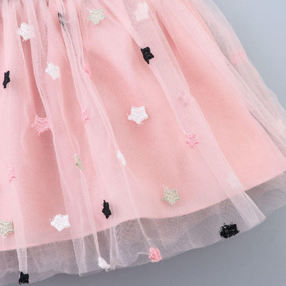 Modern Cool Design Baby Girl Tulle Toddler Dresses Infant Clothing Party tutu Dress 0-2Y For Girls In Elegant Princess Design