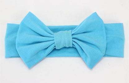 Headband Knitted Cotton Children Girls Elastic Bow Hair Bands Turban for girl Headbands