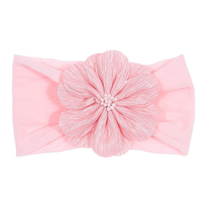 Cute 1PCS Baby Girls Lotus Flower Nylon Headband Knot Elastic Newborn Toddler Headwraps Kids Hair Accessories Gifts