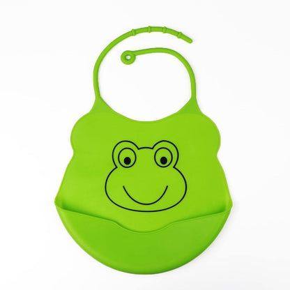 Silicone Baby Bibs waterproof Baby Saliva Towel Animal Adjustable Cloths Bandana Soft Feeding Cartoon Bib For Kids