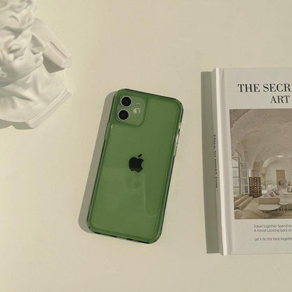 Transparent Soft Silicone Bumper Protection Retro Color Transparent Shockproof Phone Case New Silicone Phone Case Cover For Iphone 7 8 Plus 11 12 Mini 13 Pro Max X Xr Xs Max Shockproof