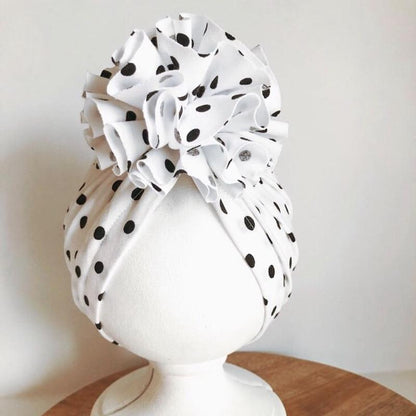 Elegant Flower Baby Hat Toddler Turban Head wraps Kids Bonnet Hat Newborn Baby Hat For Baby Girls