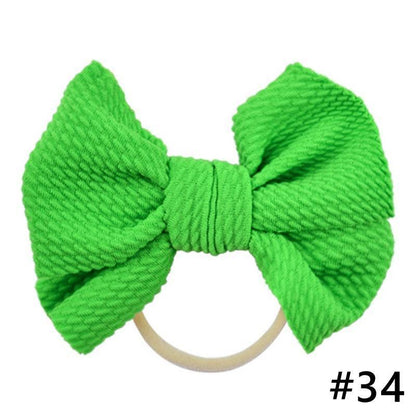 Headband Bow Girl Headbands Nylon Elastic Hair Accessories Photography Props For Baby Girls In Elegant Design
