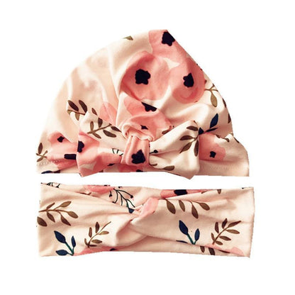 Luxury Mdoern Set 2PCS Baby and Mom Headbands Set Flower Bowknot Newborn Turban Cross-tied Mommy Headband Bow
