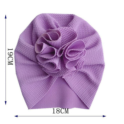 Elegant Flower Baby Hat Toddler Turban Head wraps Kids Bonnet Hat Newborn Baby Hat For Baby Girls