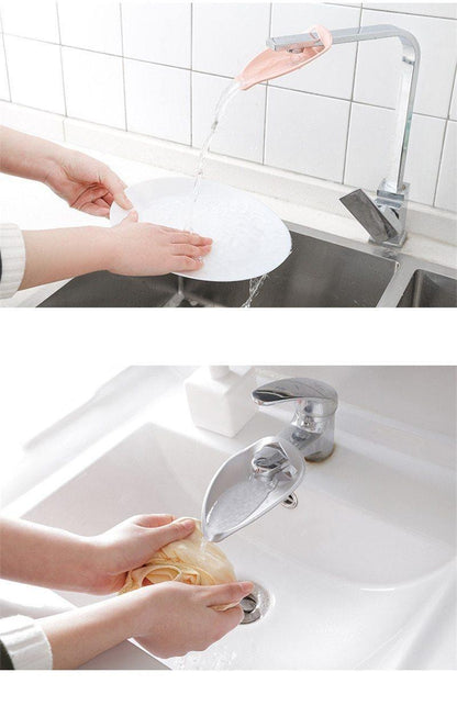 Silicone Baby Bath Toys Kids Faucet Extender children Hand Washing extender Bathroom Sink Rubber Water Reach Faucet Sink