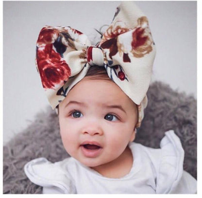 Infant Nylon Print Fabric Headband Baby Girl Headbands for Girls  Bows Baby Turban Headwrap Newborn Hairband For Girls