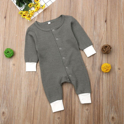 Baby Romper Jumpsuits Autumn Winter Warm Long Sleeve Rompers Clothes In Retro Classic Style