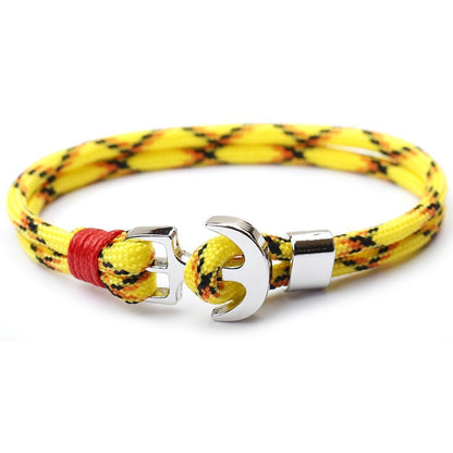 Amazing Multilayer Anchor Bracelets Charm Survival Rope Chain  Fashion Jewelry Bracelet Men For Women Best Gift