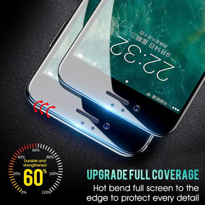 30D Curved Edge Full Cover Protective Glass On The For iPhone 7 8 6 6S Plus Tempered Screen Protector For X XR XS Max Glass Film Tempered Glass Anti Scratch Phone Screen Protector iPhone Glass