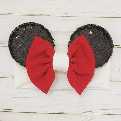Head wrap Baby Headband Top Knot Headbands Over Sized Bow Hair Newborn Head Band For Baby Girl In elegant Modern Design