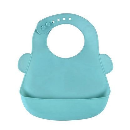 Bibs Waterproof Silicone Feeding Baby Saliva Towel Newborn Cartoon Aprons Baby Bibs Adjustable
