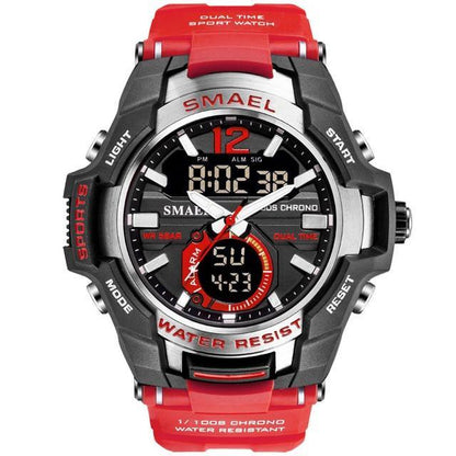 Modern Luxury Sport Watch For Men Fashion Casual Alarm Clock 50M Waterproof In Military Chrono Dual Display Style Wristwatches Relogio Masculino