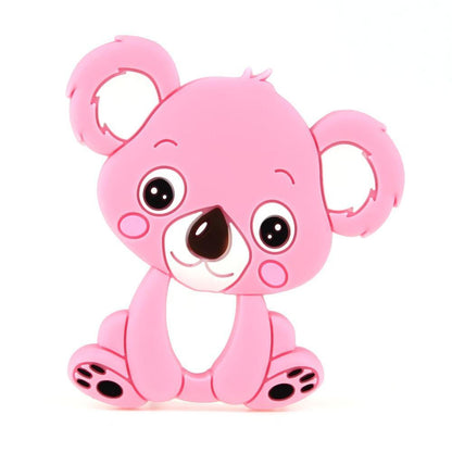 Baby Silicone Teethers BPA Free Teething Toy Animal Dog Koala Owl Elephant Baby Ring Teether Silicone Beads For Kids and Baby