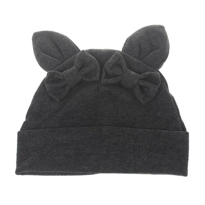 Baby Girl Hat Rabbit Ear Hat For Girls Cotton Bow Knot Children's Cap Toddler Kids Hats Cartoon Hats