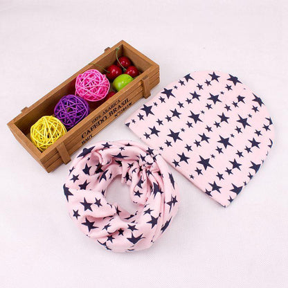Modern Children Hat Scarf Set Camouflage Print Cotton Baby Beanie Collar for Baby Boy/Girl Cap Kids Warm Hats Scarves Design