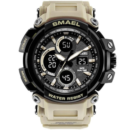 Orange Modern Sport  Waterproof 50M Men Watches With LED Digital Display In Military Armi Relogio Masculino Style