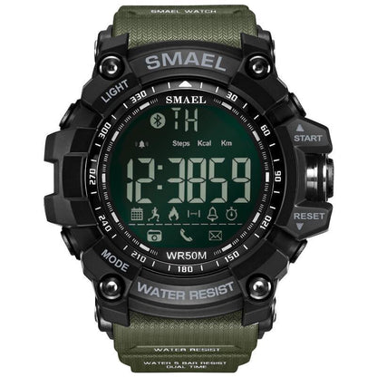 Smart Sport Mens Chronograph Watch Sport Stop Army Military Multifunction  Waterproof 50M LED Digital Watch for Man