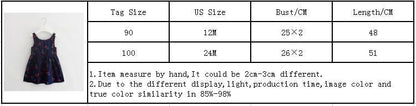 Luxury Modern Summer Girl Dress Children Kids Cherry Dress V-Back Dress Baby Cotton Kids Vest halter dress For Girls