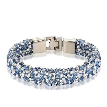 New Modern Fashion Luxury Crystal Shiny Bracelet Amazing Copper Alloy Elegant Bracelet Valentine's Day For Women