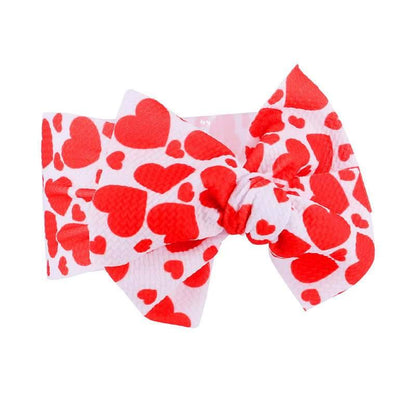 Handmade Bow Flowers Baby Headbands Printed Bowknot Elastic Baby Turban Newborn Hair Accessories For Baby Girls