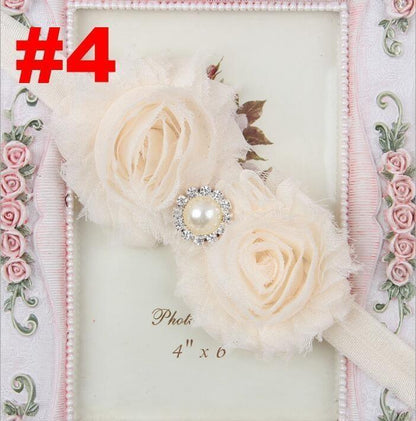Handmade Flower Newborn Headwear Head Wrap Band Hairband Gift Toddlers For Baby Girls