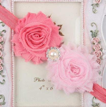 Handmade Flower Newborn Headwear Head Wrap Band Hairband Gift Toddlers For Baby Girls