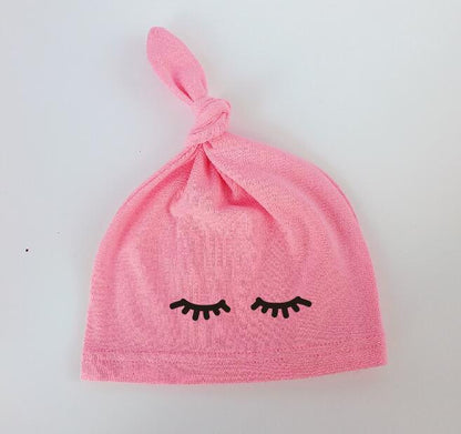 Newborn Baby Sleeping Cap Hat Kids Children's Eye Girl Hat Boy Cap Cotton Sleeping Cap For Baby