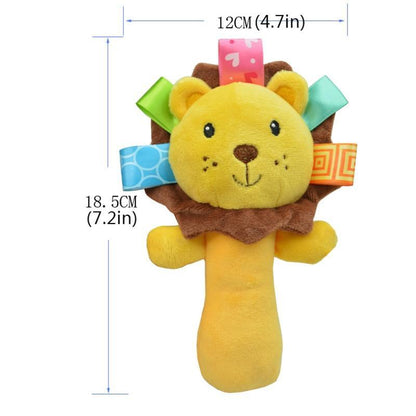 Newborn Baby Toys 0-12 Months Cartoon Baby Plush Rattle Mobile Bell Toy Infant Toddler Early Educational Toys For Kids