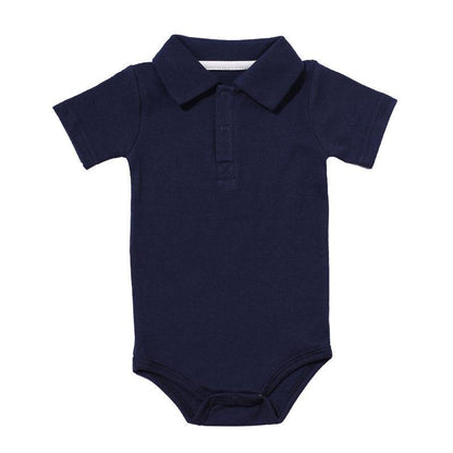 Summer Baby Boy/Girl Turn-down Collar Rompers Infant Newborn Cotton Clothes Jumpsuit