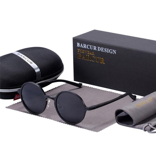 Elegant  Polarized Round Sunglasses Luxury Brand for Men Glasses In Retro Vintage Style WIth UV400 Protection