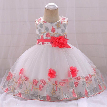 Luxury Elegant Handamde Girls Baby Dresses Lace Tulle Baptism Dresses for  Party and  Wedding Baby Clothing Dress