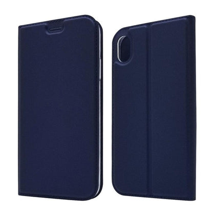 Lightweight Simple iPhone XS Case on for iPhone XS Max X XR 6S 5S 7 8 Plus 11 pro max Cover Luxury Wallet Magnet Flip Leather Cases Magnetic Closure PU Leather Phone Case Full Protective Cover for iPhone