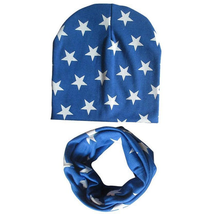 Modern Children Hat Scarf Set Camouflage Print Cotton Baby Beanie Collar for Baby Boy/Girl Cap Kids Warm Hats Scarves Design