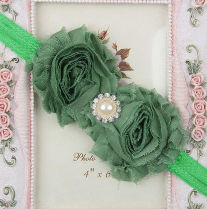 Handmade Flower Newborn Headwear Head Wrap Band Hairband Gift Toddlers For Baby Girls