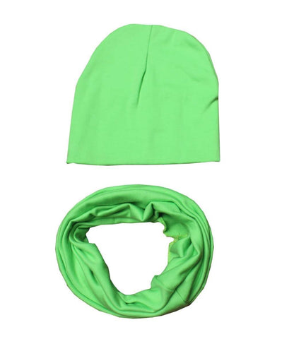 Baby Boys & Girls  Cap Cotton Scarf Beanie Infant Knitted For Toddlers Children Set For Baby Kids